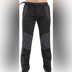 Gash Hao 32x32 Amazon black ski snow black pants fleece